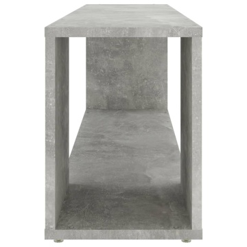 Comodă TV, gri beton, 100x24x32 cm, lemn prelucrat - Img 4