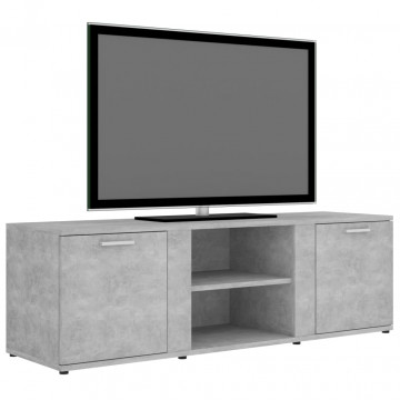 Comodă TV, gri beton, 120 x 34 x 37 cm, PAL - Img 3