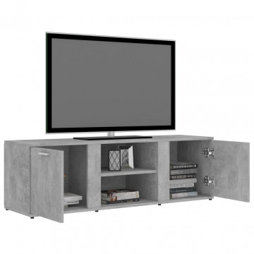 Comodă TV, gri beton, 120 x 34 x 37 cm, PAL - Img 8