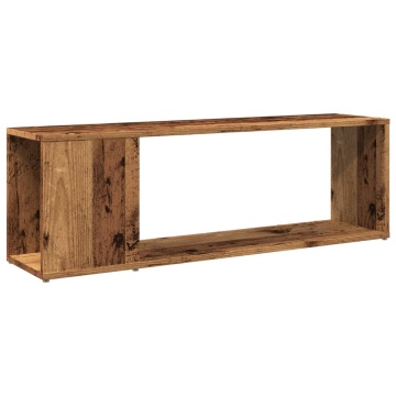 Comodă TV, lemn vechi, 100x24x32 cm, lemn prelucrat - Img 2