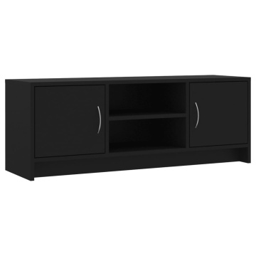 Comodă TV, negru, 102x30x37,5 cm, lemn prelucrat - Img 2
