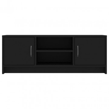 Comodă TV, negru, 102x30x37,5 cm, lemn prelucrat - Img 8
