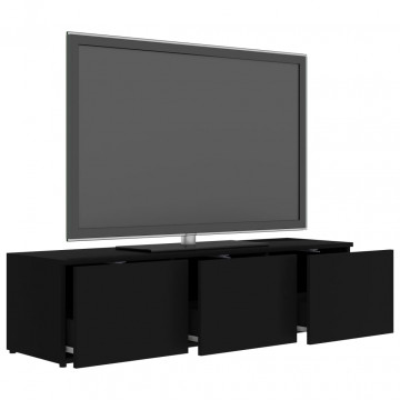 Comodă TV, negru, 120 x 34 x 30 cm, PAL - Img 6