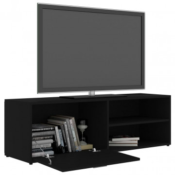 Comodă TV, negru, 120 x 34 x 37 cm, PAL - Img 8