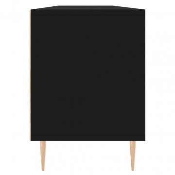 Comodă TV, negru, 150x30x44,5 cm, lemn prelucrat - Img 6