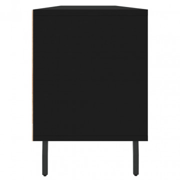 Comodă TV, negru, 150x30x44,5 cm, lemn prelucrat - Img 6