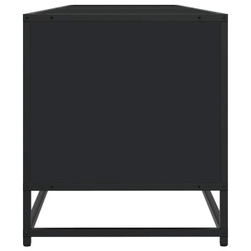 Comodă TV, negru, 180,5x40x46 cm, lemn prelucrat - Img 8