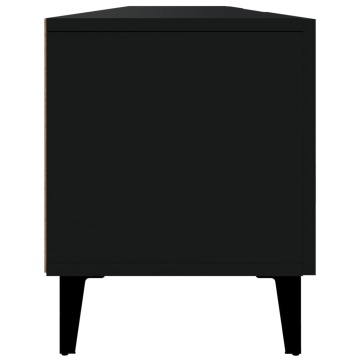 Comodă TV, negru, 180x31,5x40 cm, lemn prelucrat - Img 7