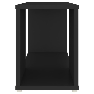 Comodă TV, negru, 60x24x32 cm, PAL - Img 5
