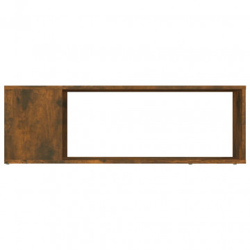 Comodă TV, stejar fumuriu, 100x24x32 cm, lemn prelucrat - Img 7
