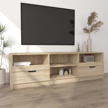 Comodă TV, stejar sonoma, 150x33,5x45 cm, lemn prelucrat - Img 3