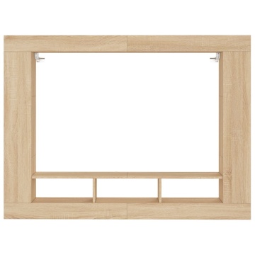 Comodă TV, stejar sonoma, 152x22x113 cm, lemn compozit - Img 4