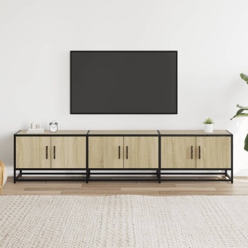 Comodă TV, stejar sonoma, 180x35x41 cm, lemn prelucrat - Img 3