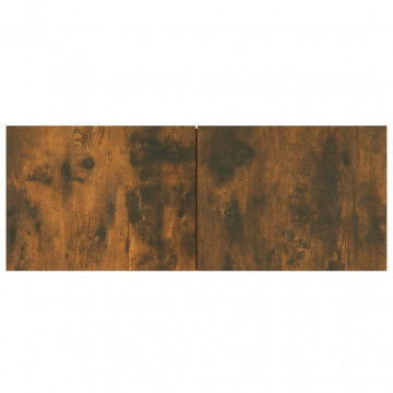 Comode TV, 4 buc., stejar afumat, 80x30x30 cm lemn prelucrat - Img 6