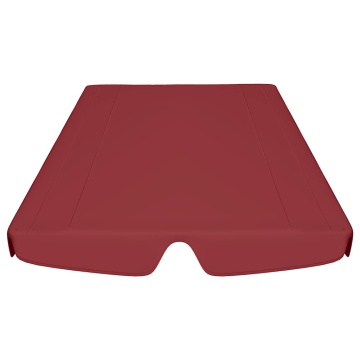 Copertină de rezervă leagăn grădină, roșu vin 150/130x105/70 cm - Img 4