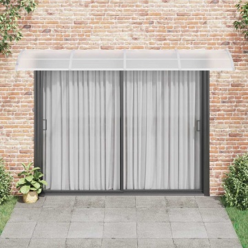 Copertină de ușă, gri, 350x100 cm, policarbonat - Img 3