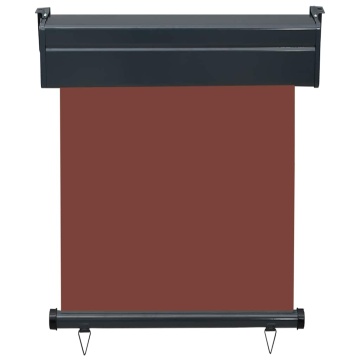 Copertină laterală de balcon, maro, 60 x 250 cm - Img 4
