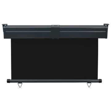 Copertină laterală de balcon, negru, 125 x 250 cm - Img 4