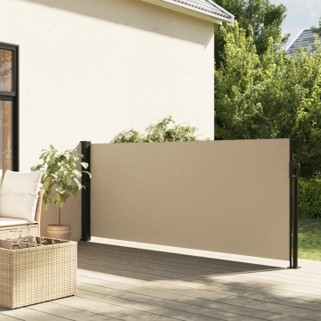 Copertină laterală retractabilă, bej, 120 x 600 cm - Img 1