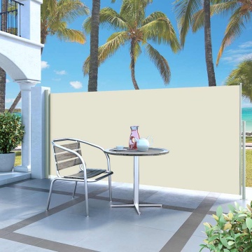 Copertină laterală retractabilă, crem, 120x300 cm - Img 1