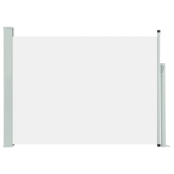 Copertină laterală retractabilă de terasă, crem, 100 x 500 cm - Img 2