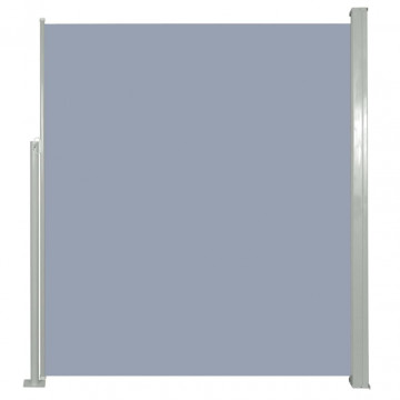 Copertină laterală retractabilă de terasă, gri, 160x300 cm - Img 2