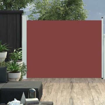 Copertină laterală retractabilă de terasă, maro, 140 x 500 cm - Img 1