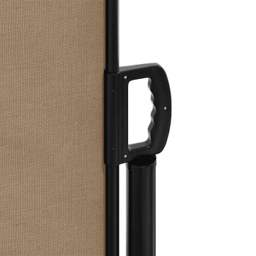 Copertina laterală retractabilă, gri taupe, 140x500 cm - Img 7