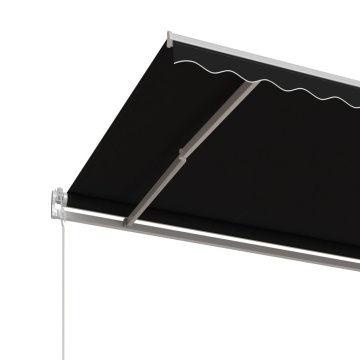 Copertină retractabilă automat, antracit, 400x350 cm - Img 8