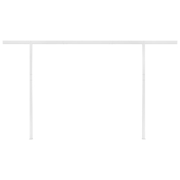 Copertină retractabilă automat, cu stâlpi, antracit, 4x3,5 m - Img 6