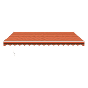 Copertina retractabilă automată, portocaliu și maro, 4x3 m - Img 3