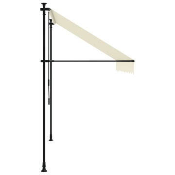 Copertină retractabilă, crem, 250x150 cm, țesătură și oțel - Img 4