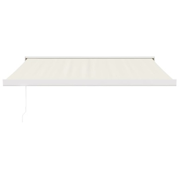 Copertină retractabilă, crem, 3x2,5 m, textil și aluminiu - Img 3