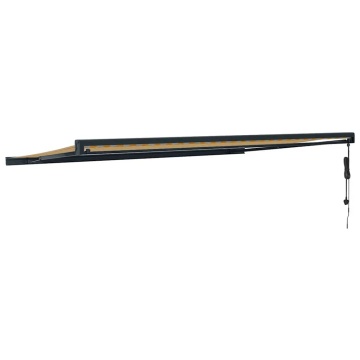 Copertină retractabilă, galben/alb, 5x3 m, textil/aluminiu - Img 8