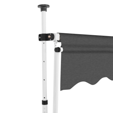 Copertină retractabilă manual, antracit, 350 cm - Img 3