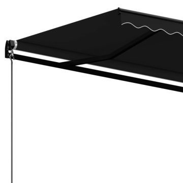 Copertină retractabilă manual, antracit, 400x350 cm - Img 7