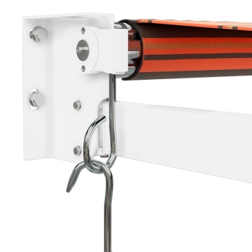 Copertină retractabilă portocaliu/maro 3,5x2,5m textil/aluminiu - Img 6