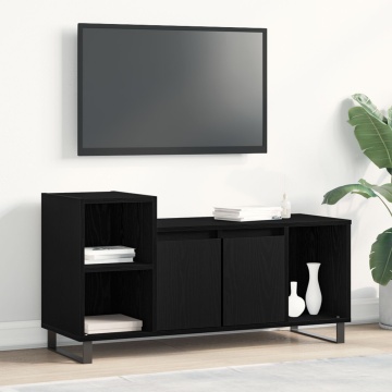 Corp TV Negru Stejar 100x35x55 cm Lemn prelucrat - Img 1