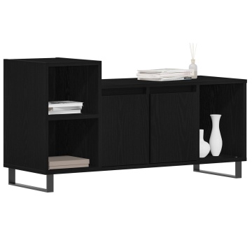 Corp TV Negru Stejar 100x35x55 cm Lemn prelucrat - Img 3