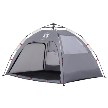 Cort camping 2 persoane gri impermeabil setare rapidă - Img 4