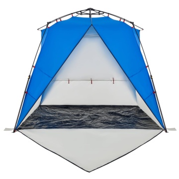 Cort camping 4 persoane albastru azur impermeabil setare rapidă - Img 7