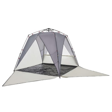 Cort camping 4 persoane gri impermeabil setare rapidă - Img 5