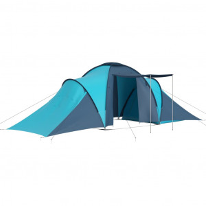 Cort camping, 6 persoane, albastru și bleu - Img 2
