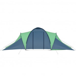 Cort camping, 6 persoane, albastru și verde - Img 5