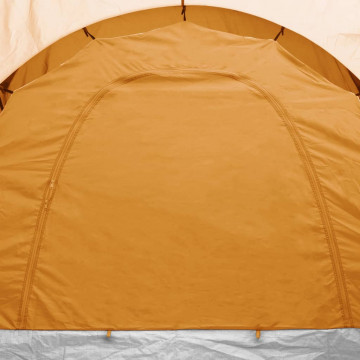 Cort camping, 6 persoane, gri și portocaliu - Img 6