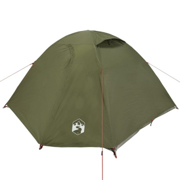 Cort camping cupolă 3 persoane verde măsliniu impermeabil - Img 8