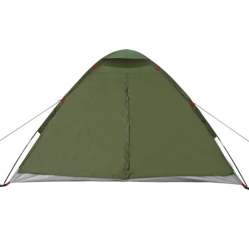 Cort camping cupolă 4 persoane verde măsliniu impermeabil - Img 6