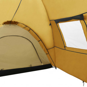 Cort camping tip iglu, 8 persoane, galben, 650 x 240 x 190 cm - Img 7