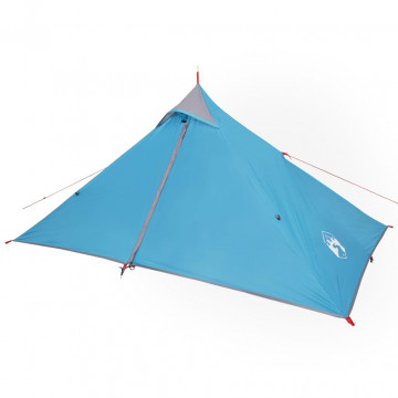 Cort de camping 1 persoane albastru, 255x153x130 cm, tafta 185T - Img 8