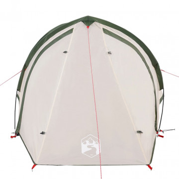 Cort de camping 2 persoane, verde, 320x140x120 cm, tafta 185T - Img 5